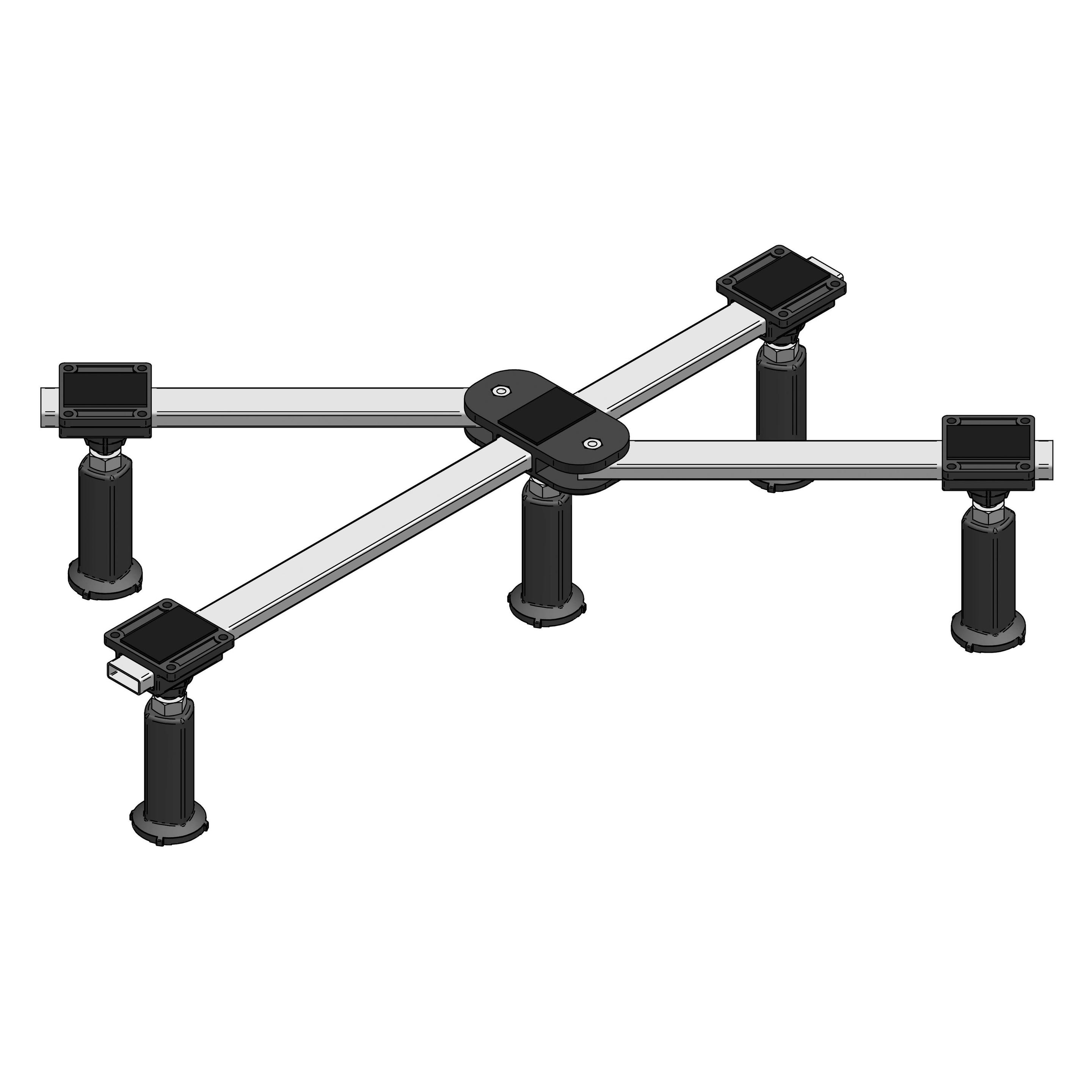 Mabo Duschwannenfuss DWF BASIC f Duschwannen von 700x700 bis 900x900mm (101305)