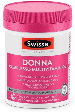 Swisse Donna Integratore Con Complesso Multivitaminico 30 Compresse