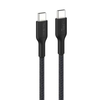 BELKIN USB-Kabel "BoostCharge Pro USB-C / USB-C geflochten 240 W", schwarz, 100cmcm, Kabel