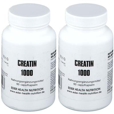 Creatin 1000 Pulver x2 2x60 St Kapseln