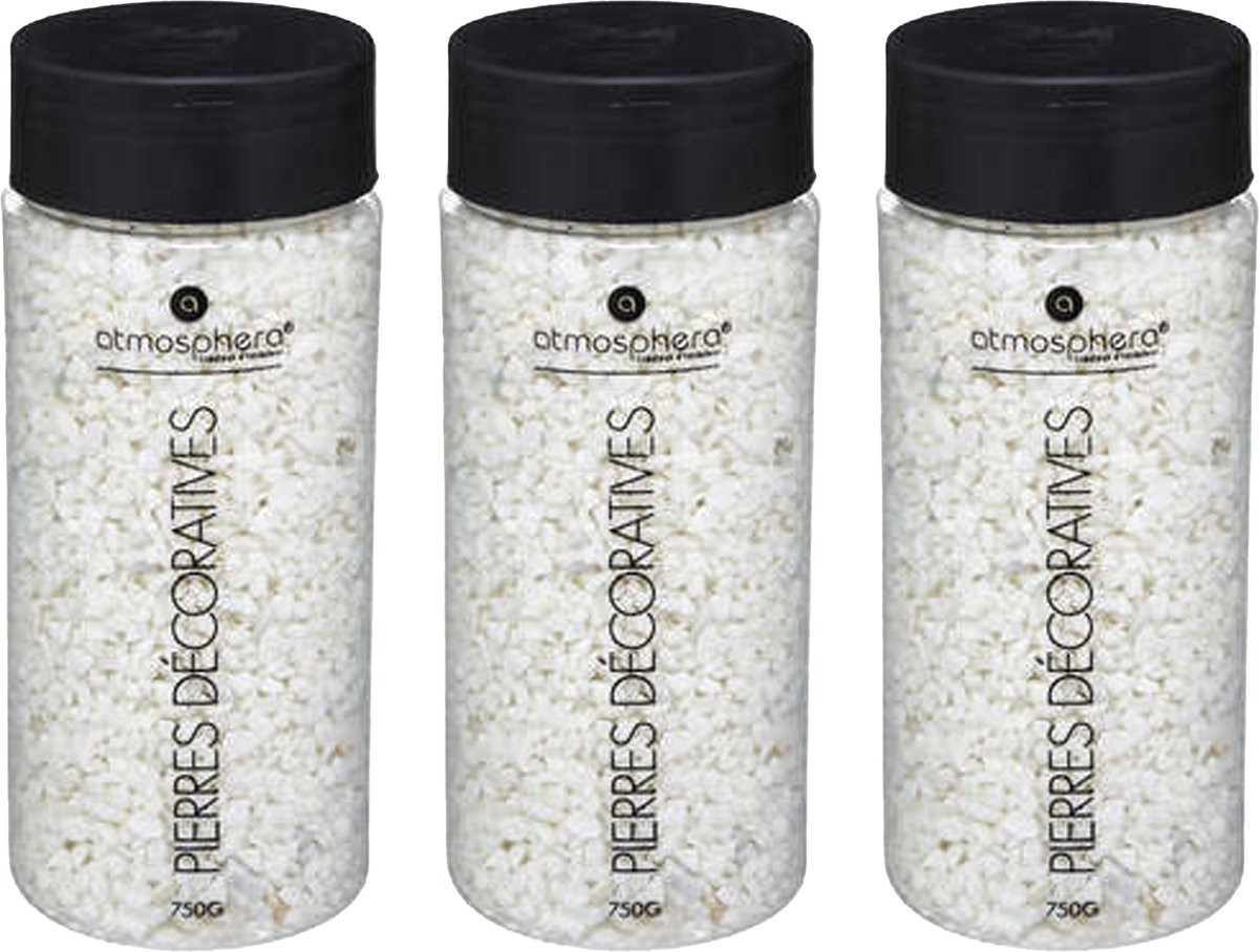 Atmosphera decoratiestenen wit extra klein formaat 750 gram