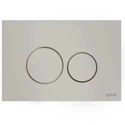 VitrA Origin WC-Betätigungsplatte für 2?Mengen?Spülung Glas Taupe,740-1602 740-1602