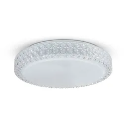 Reality Leuchten LED-Deckenleuchte Pegasus Kunststoff Weiß 40 cm