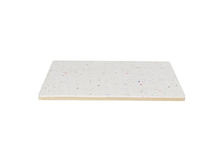 Tischplatte für gewerbliche Nutzung quadratisch aus recyceltem Kunststoff Le Pavé® Terrazzo-Effekt, 2 Personen, L70cm