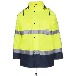 PLANAM Warnschutzparka 2057 Gr. 3XL atmungsaktiv gelb/marine
