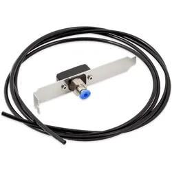 Aqua Computer Slotblende mit Fillport für LEAKSHIELD, Wasserkühlung Komponenten Zubehör, Schwarz, Silber