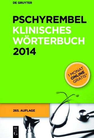 Willibald Pschyrembel - Pschyrembel Klinisches Wörterbuch (265. A.) - Preis vom 09.10.2026 07:28:09 h