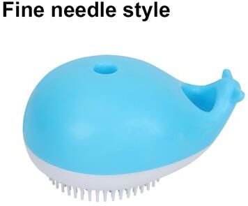 The Handy Homestead Soft Silicone Dog Bath Brush And Pet Grooming Massager fine Needle Style