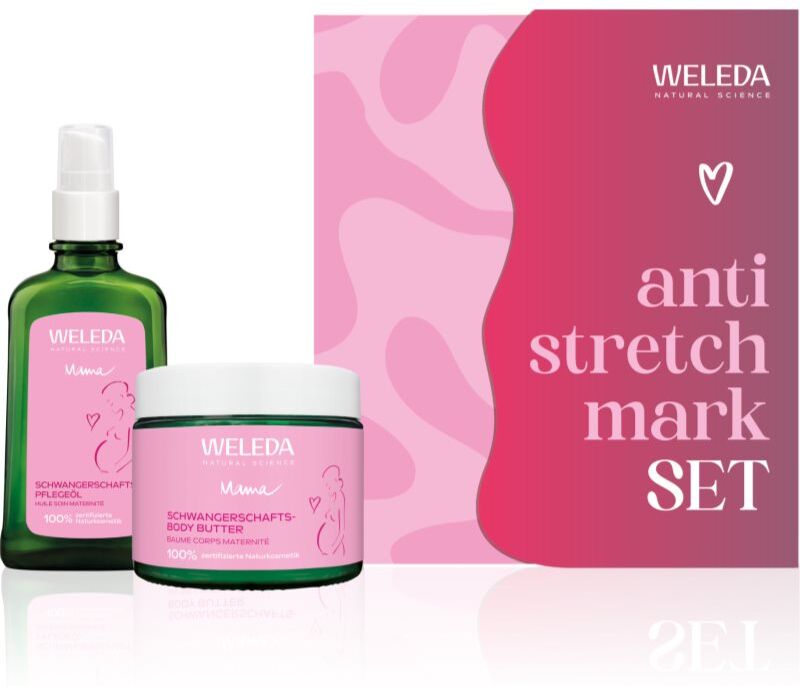 Weleda Mama Nature's Strength Against Stretch Marks ensemble pour prévenir et réduire les vergetures