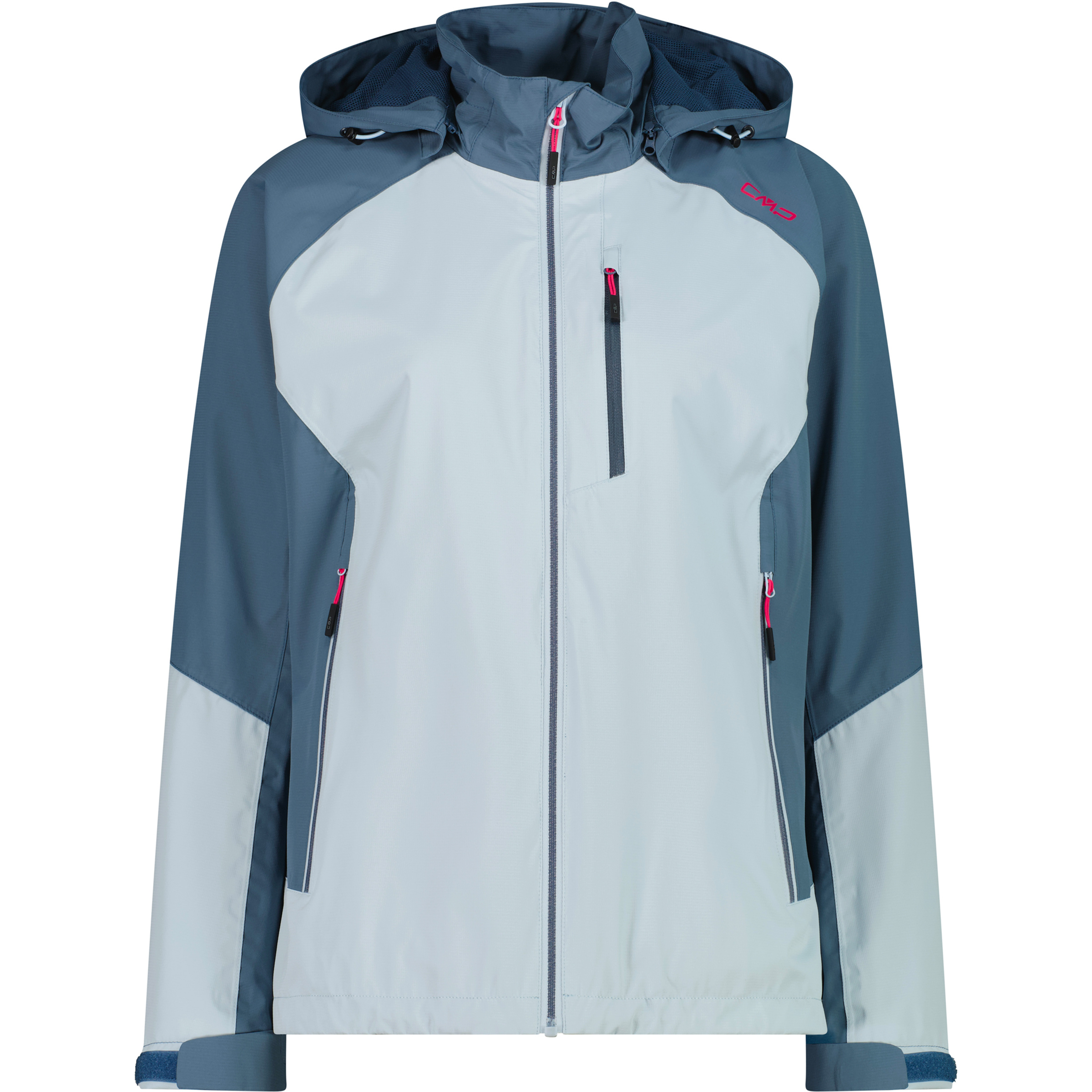 CMP Damen Regenjacke blau Größe XS Camping Winddicht Wasserabweisend