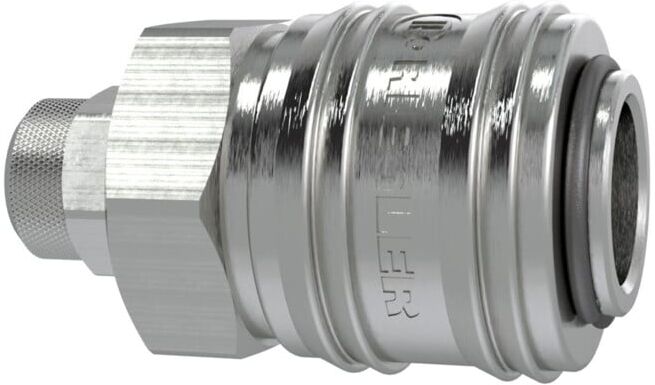 Riegler Raccord rapide NW 7,2, MS nickelé, raccord tuyau 6x4 (243.310-N)