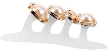 Inspired Deals Pearl Comfort Silicone Toe Separators For Pedicure And Nail Polish Application Pearl Comfort Silicone Toe Separators For Pedicure And Nail Polish Application