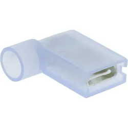WE F614638 - Winkel Flachsteckhülsen - 6,3x0,8, 1,5 - 2,5 mm2, blau