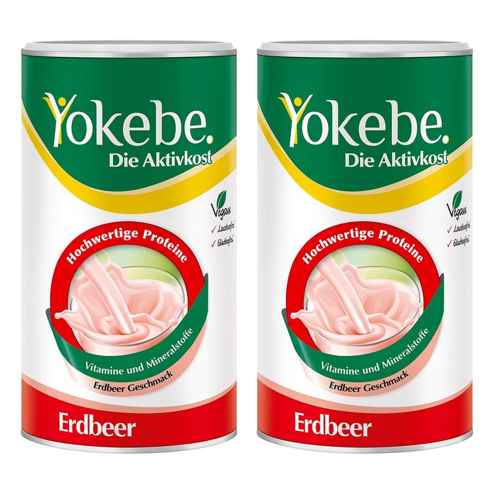 Naturwohl Pharma GmbH Yokebe Erdbeer - Diätshake zur Gewichtsabnahme - mit Protein 08105204