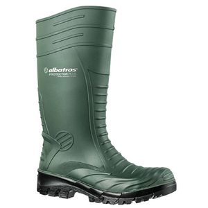 Albatros Gummistiefel Protector Plus Unisex 590250, S5 SRC, Halbschaft, PVC, grün, Größe 44
