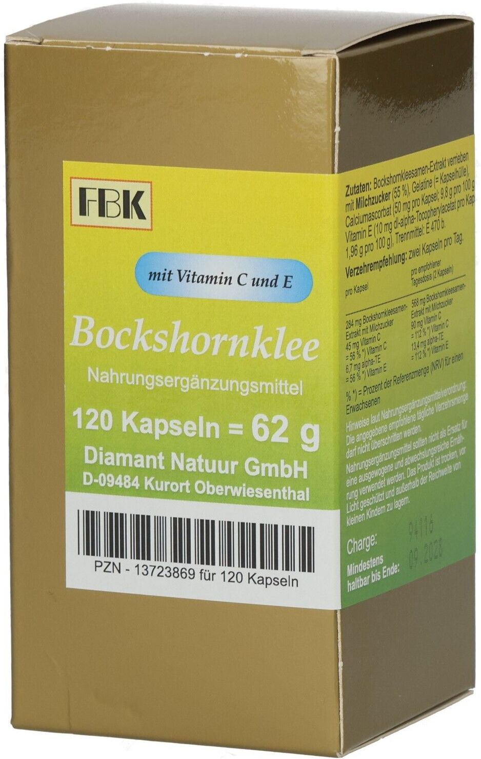FBK Bockshornklee Kapseln 120 St
