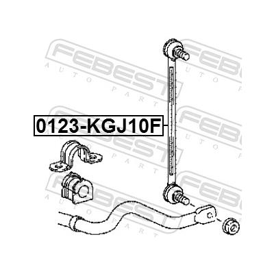 FEBEST Stange/Strebe, Stabilisator 0123kgj10f Vorderachse für TOYOTA