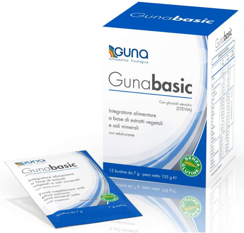 Guna Basic Integratore Drenante Sali Minerali 15 Bustine