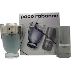 Paco Rabanne, Beauty Geschenkset, Invictus Set Eau De Toilette 100ml + Deodorant Stick (Parfum Set)