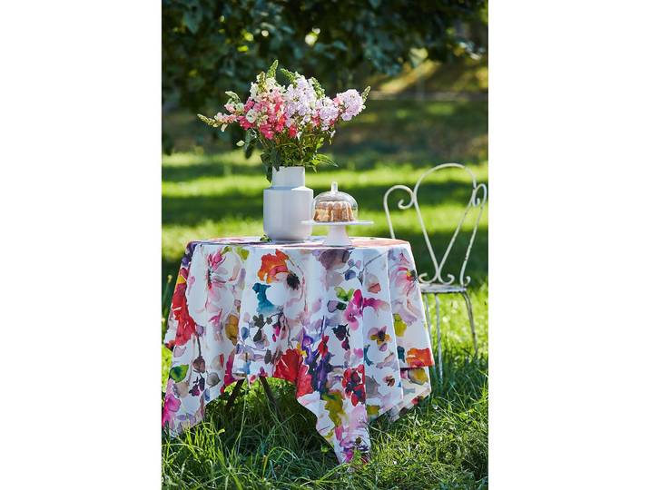 Nappe Swan 88 x 88cm Blanc/Multicolore