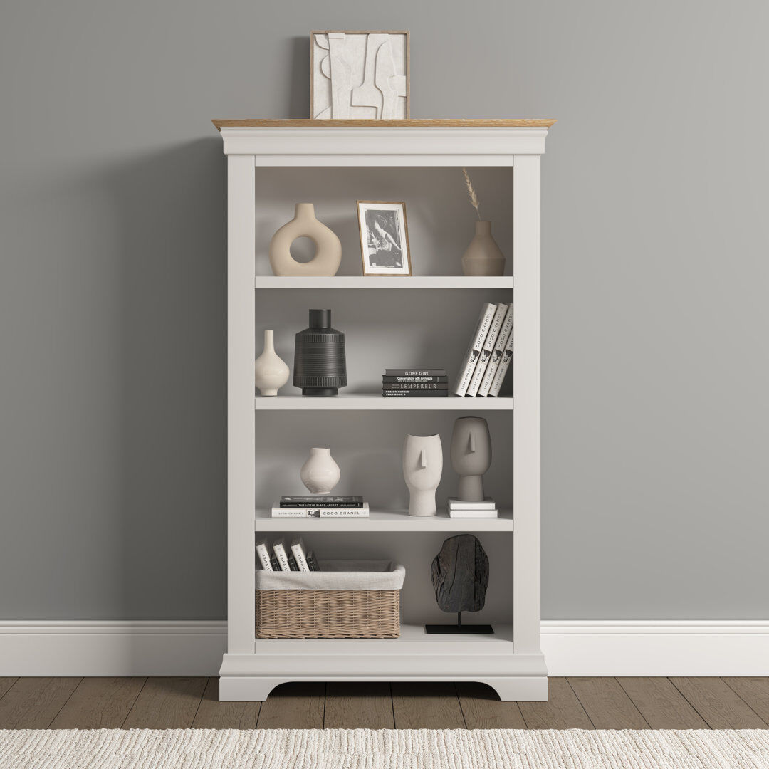 ClassicLiving Adaleya 150 cm H x 89 cm W Bookcase Ivory