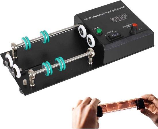 Automatische Filmprozessor - Dark Room Device - Filmentwicklung - Einstellbare Rotationsgeschwindigkeit - 1-30 Min Timer - Metall