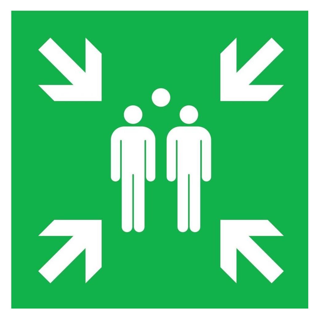 SafetyMarking Safety Marking Sicherheitsschild Alu Sammelstelle 600x600 (4044589368348)