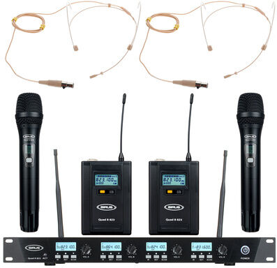 Sirus Quad R/2H/2B 2 Headmike O 823 Mattschwarz