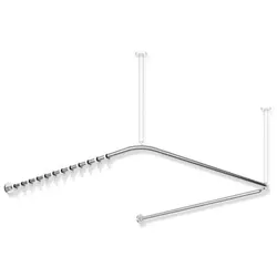 Hewi System 900 Vorhangstange 900.34.30240 1487 x 1475 x 1487 mm, 46 Vorhangringe, Edelstahl verchromt
