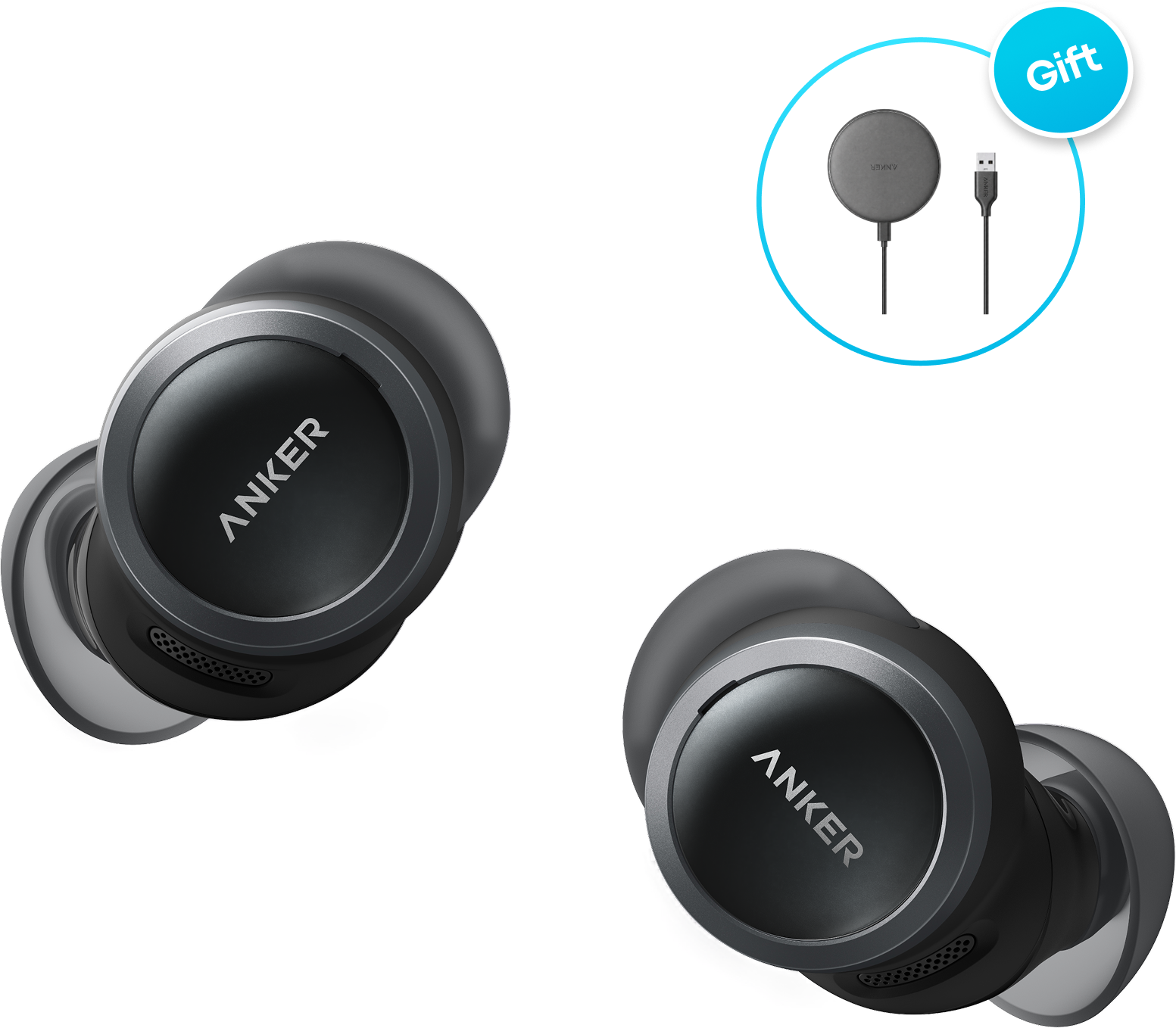 Anker soundcore Liberty Buds 2   AI-Powered In Ear Earbuds for Daily Use Glossy Black