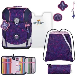 DerDieDas ErgoFlex Tiny Schulranzen Set Magical Bloom 6-teilig