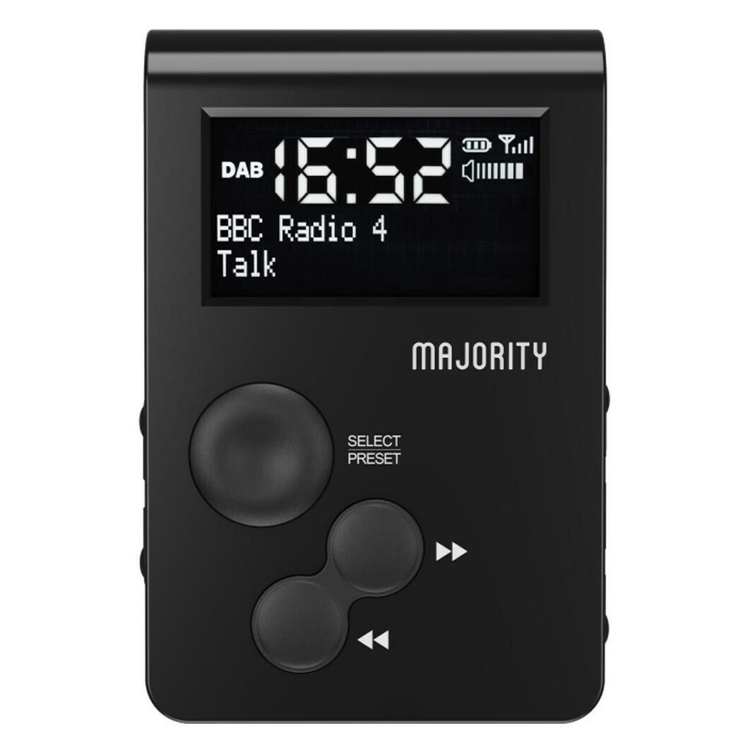Majority Tragbares Digital-Radio (DAB+, FM, Radio Frequency (RF)) (PEGO-DAB-BLK)