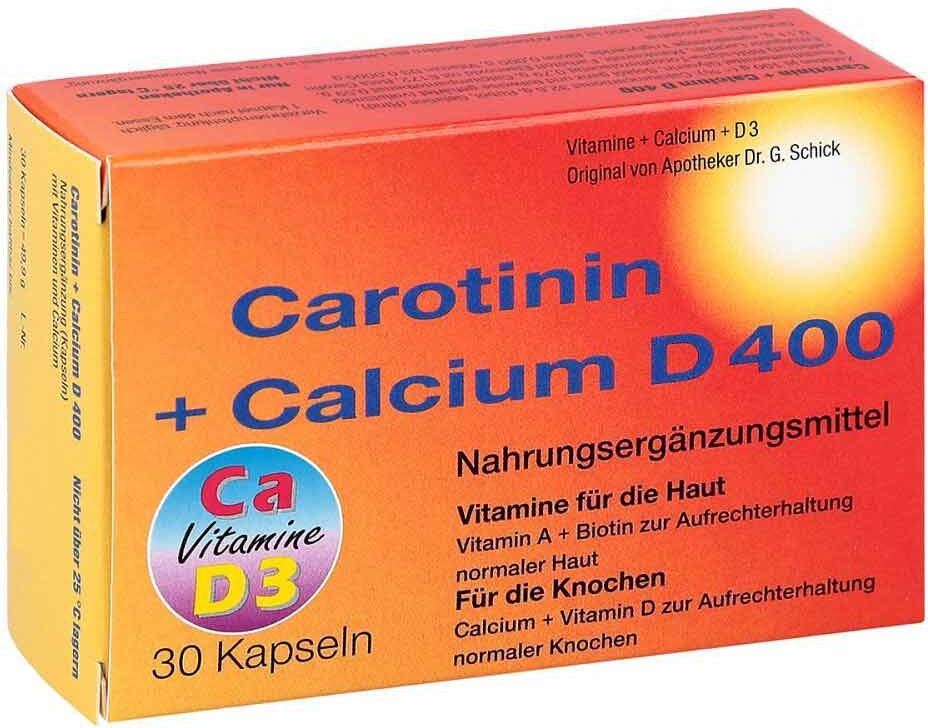 Carotinin + Calcium D 400 Kapseln