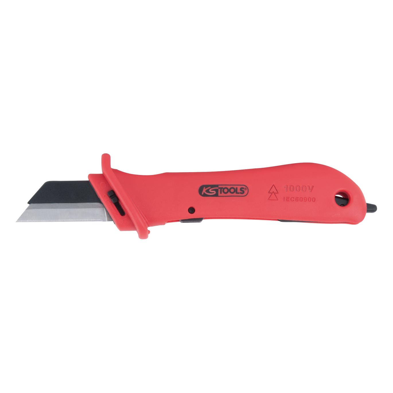 KS Tools Isoliertes Kabelmesser mit auswechselbarer Klinge, 189mm (18.90 cm) (117.1148)