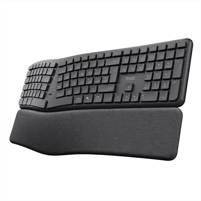 Trust Tastiera Wireless Multi-dispositivo Ergo Keyra-black