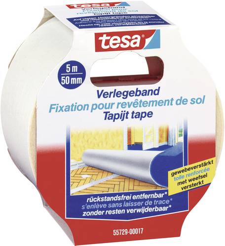 TESA REMOVABLE 55729-00017-11 Verlegeband Transparent (L x B) 5m x 50mm 1St.