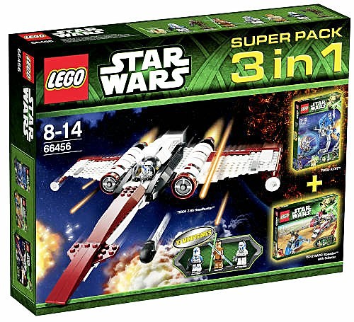 Lego 66456 Star Wars Top Pack 3In1 75002 At-Rt + 75004 Z-95 + 75012 Barc-Speeder