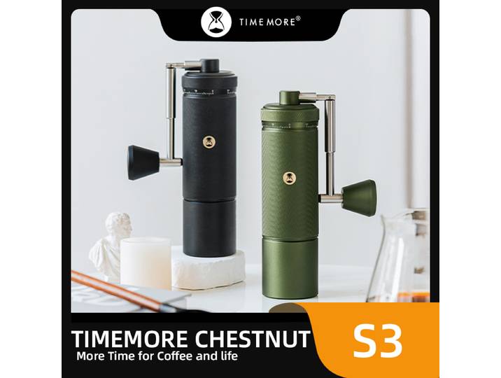 TIMEMORE-Moulin à café manuel Chestnut S3, corps entièrement métallique, bavure S2C, brosse pour livres, livraison gratuite