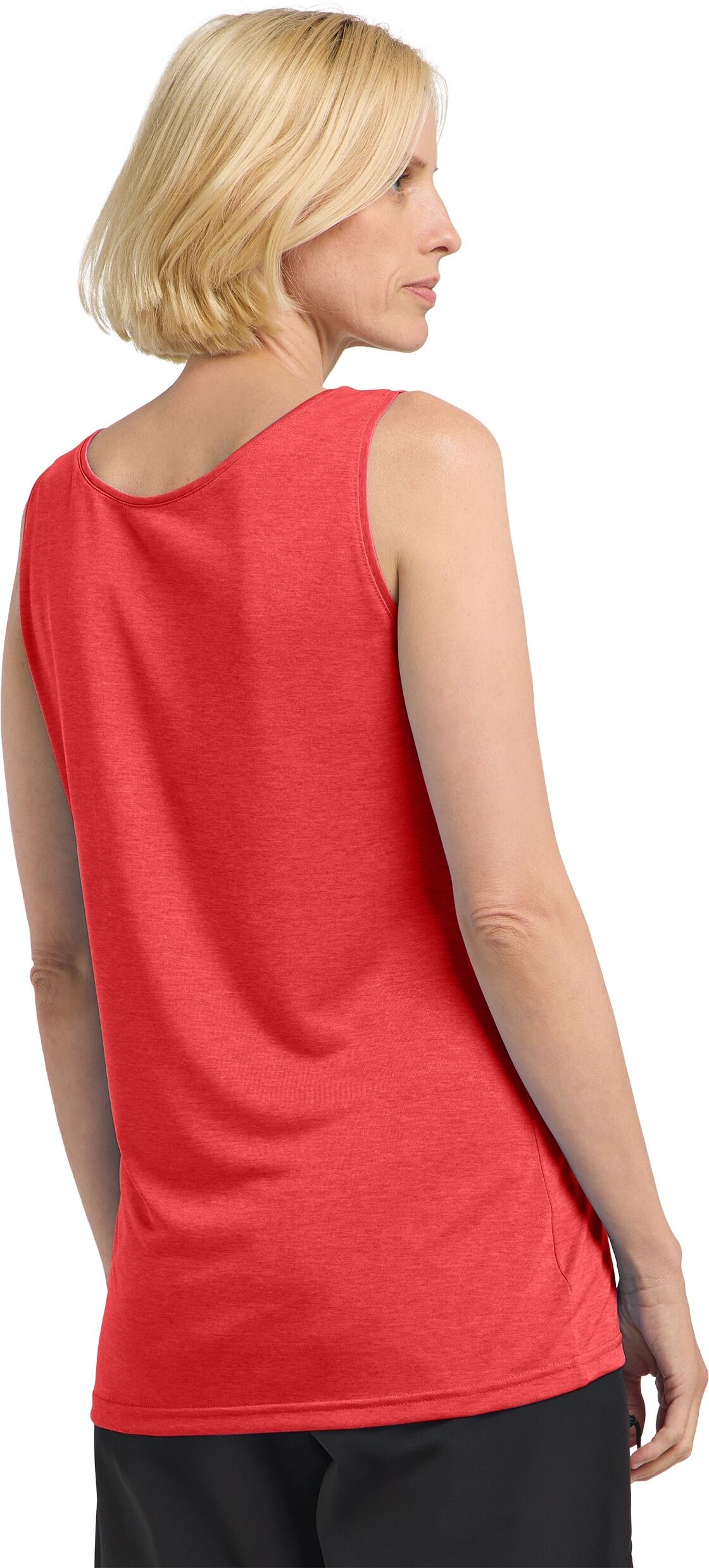 Funktionstop JACK WOLFSKIN "CROSSTRAIL TANK W", Damen, Gr. M (38/40), rot (vibrant, rot), 100% POLYESTER, Tops Funktionstop vibrant, rot M (38/40)