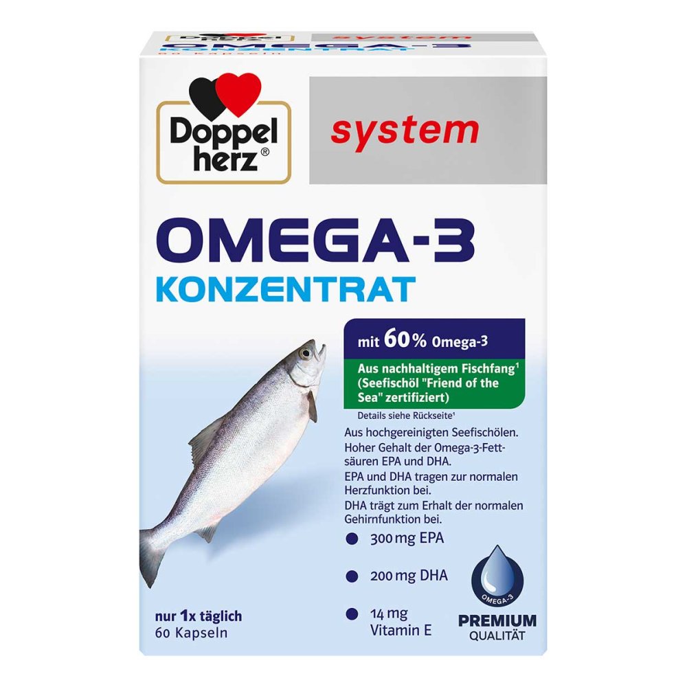 Queisser Pharma GmbH & Co. KG Doppelherz system Omega-3 Konzentrat 06132731