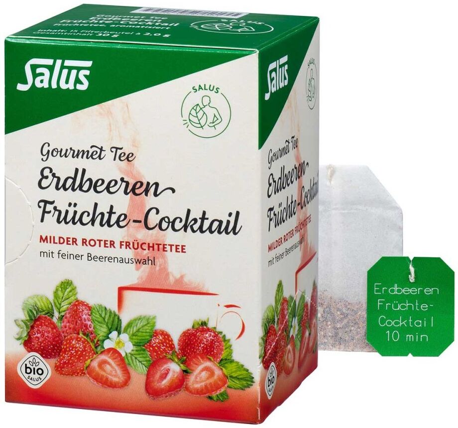 Erdbeer Früchtecocktail Tee Salus