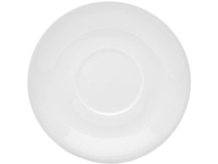 Untertasse VAN WELL Teller Set, Trend , weiß, B:17cm H:2cm L:17cm Ø:17cm, Porzellan, Speiseteller, Untertasse, Porzellan, spülmaschinenfest und mikrowellengeeignet, Ø 17 cm