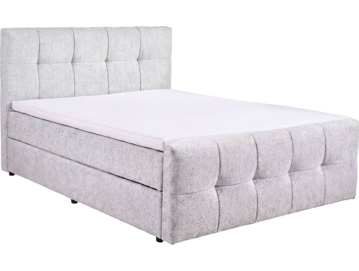Boxspringbett HOLA elfenbein 180x200cm halbfest