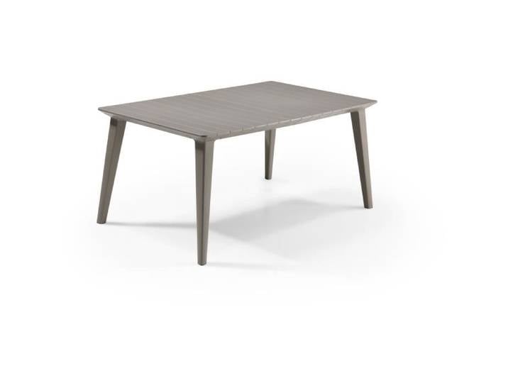 Table de jardin - rectangulaire 160cm - cappuccino - en résine - 6 personnes - Lima -Allibert by KETER