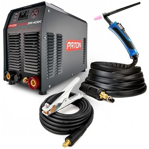 PATON ProTIG-200 AC/DC Digitale TIG Inverter met Pulsfunctie - Professionele 230V Lasser voor Aluminium en Staal
