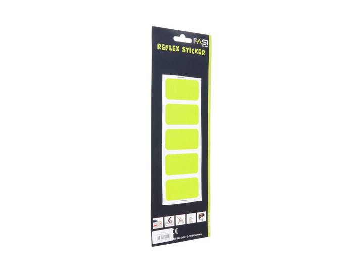 Fasi Reflex-Sticker Vierecke Gelb