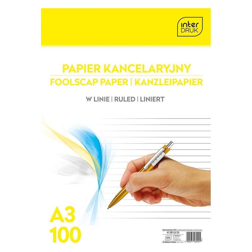 Interdruk Liniertes Büropapier im A3-Format (A3, Liniert) (WIKR-003771)