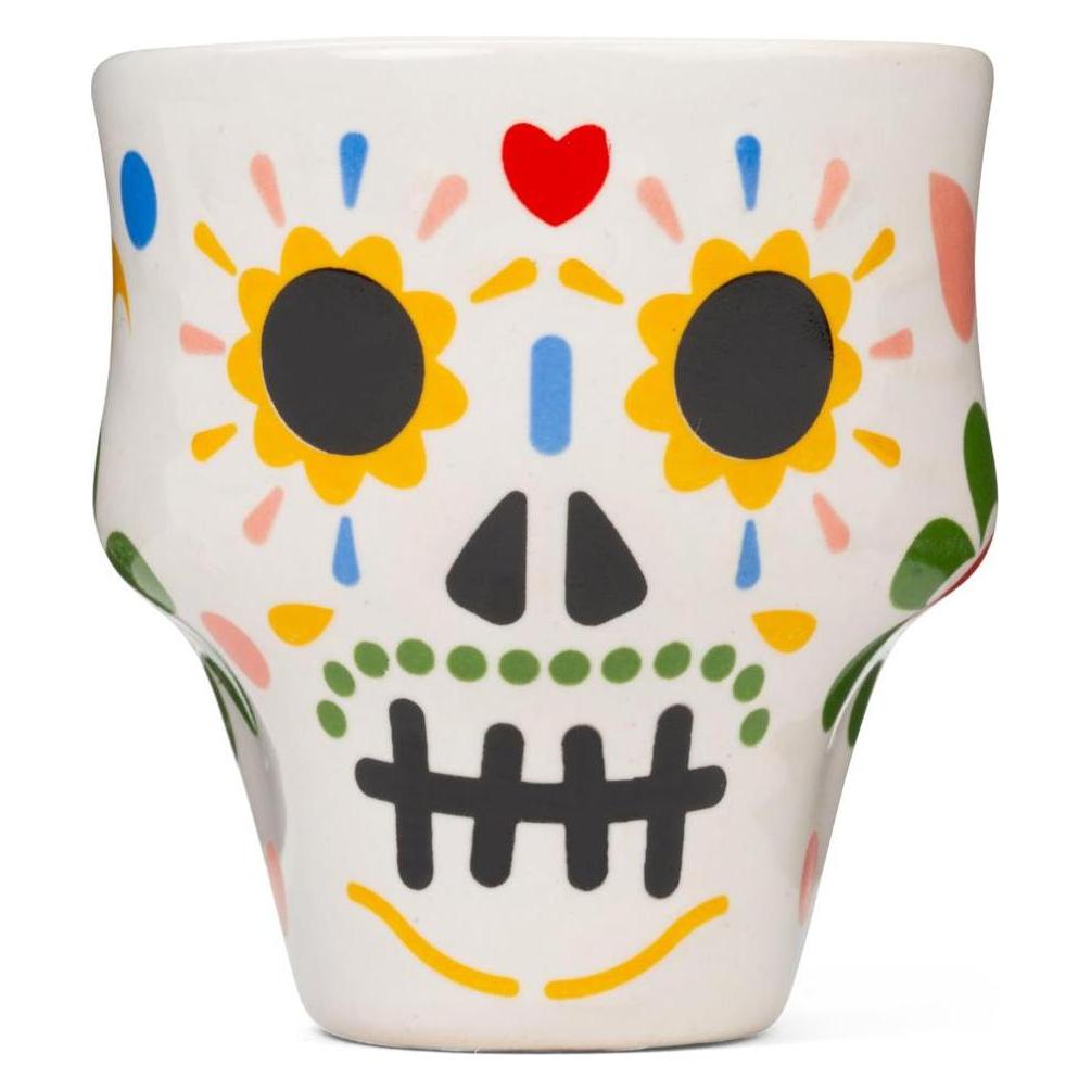 Kikkerland - Sugar Skull Shot Glasses - Colorful - Diameter: 2 inches, Height: 2.25 inches (Schnapsgläser + Shotgläser) (GL22)