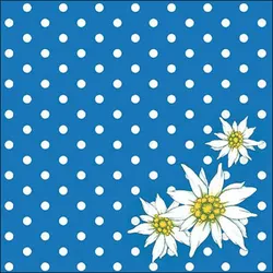 Ambiente 20 Servietten Papier 33x33cm 3-lagig - hochwertige Einweg Papierservietten Oktoberfest Tischdeko Alpenstil Punkte Hüttengaudi Bayerische Party Feier