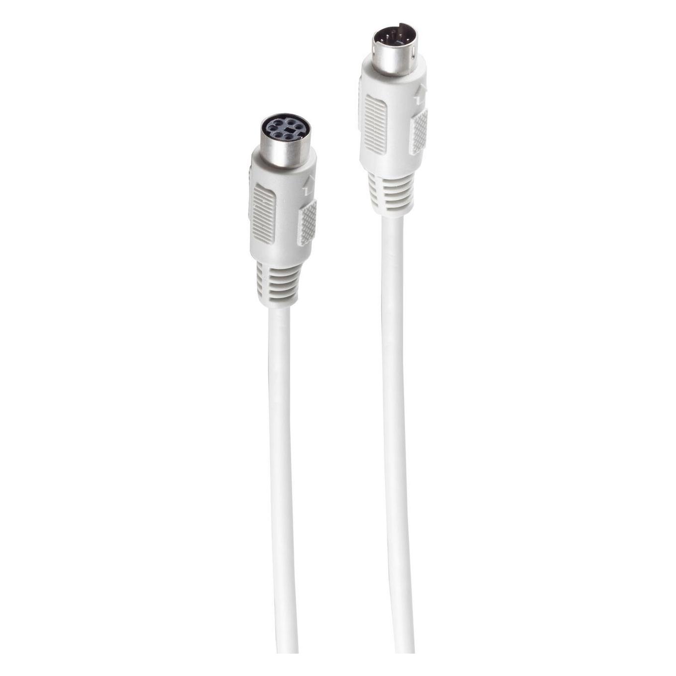 Shiverpeaks -BASIC-S--PS2 Verlängerung, 6-pol. Mini DIN-Stecker auf 6-pol. Mini DIN-Kupplung, 3,0m (3 m) (BS78106-3)